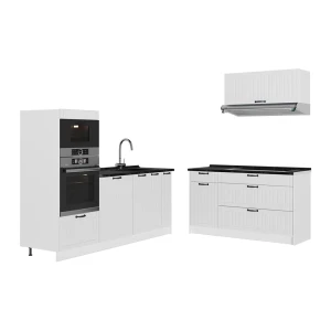 Kök Fame-Line Vitt hus på landet/Vit 340 cm, AP Antracit Vicco