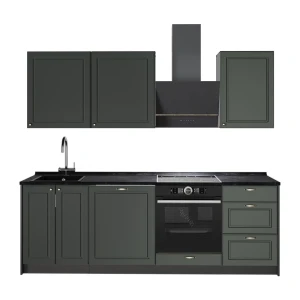 Zabudowa kuchenna Fame-Line Green Gold Country/Antracyt 230 cm, BP Antracyt Vicco