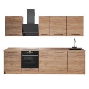 Zabudowa kuchenna Fame-Line Dąb goldkraft/Dąb goldkraft 280 cm, BP Dąb Vicco