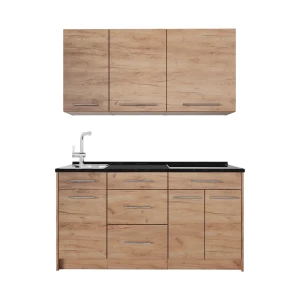 Cuisine Fame-Line Chêne doré/Chêne doré 150cm plan de travail Anthracite Vicco