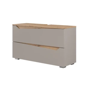 Sink base cabinet Marelle Greige/Artisan oak 100 x 57.5 cm with 2 drawers Vicco