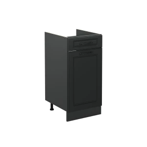 Küchenunterschrank R-Line Anthrazit Landhaus/Anthrazit 40 cm ohne Arbeitsplatte Vicco