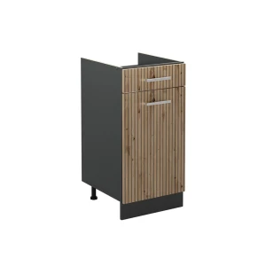 Küchenunterschrank R-Line Artisan-Eiche/Anthrazit 40 cm ohne Arbeitsplatte Vicco