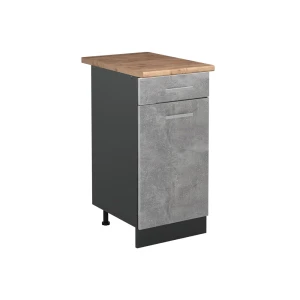 Køkkenskab R-Line Beton/Antracit 40 cm plan de travail Chêne de force doré Vicco