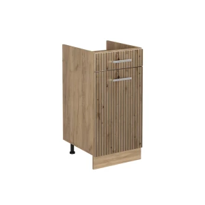 Küchenunterschrank R-Line Artisan-Eiche/Goldkraft Eiche 40 cm ohne Arbeitsplatte Vicco