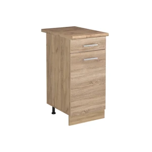 Küchenunterschrank R-Line Sonoma/Goldkraft Eiche 40 cm Arbeitsplatte Goldkraft Eiche Vicco