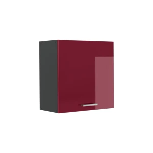 Pensile da cucina R-Line Rosso lucido/Antracite 60 cm con 1 anta Vicco