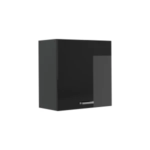 Pensile da cucina R-Line Nero lucido/Antracite 60 cm con 1 anta Vicco