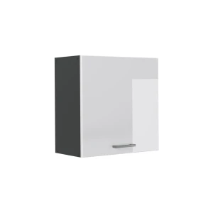 Wall cabinet R-Line White High Gloss/Anthracite 60 cm with 1 door Vicco