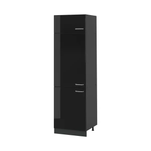 Mobile cucina dispensa R-Line Nero lucido/Antracite 60 cm Vicco