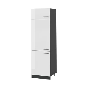 Wysoka szafa R-Line Biały wysoki połysk/Antracyt 60 cm Vicco
