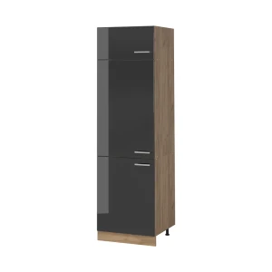 Wysoka szafa R-Line Antracyt połysk/Dąb goldkraft 60 cm Vicco