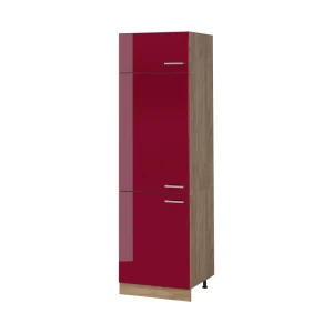 Mobile cucina dispensa R-Line Rosso lucido/Rovere dorato 60 cm Vicco