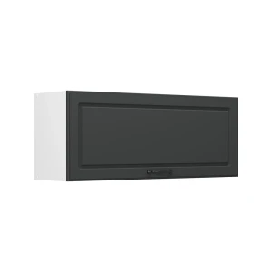 Pensile da cucina R-Line Antracite country/Bianco 100 cm Piatto Vicco