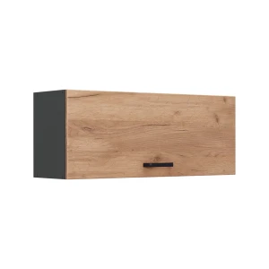 Wall cabinet R-Line Goldkraft oak/Anthracite 100 cm Flat Vicco