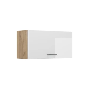 Hangkast R-Line Wit Hoogglans/Goudkleurig Eiken 80 cm Plat Vicco