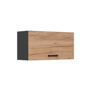 Wall cabinet R-Line Goldkraft oak/Anthracite 80 cm Flat Vicco