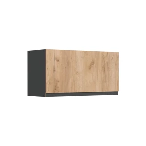 Szafka ścienna R-Line Dąb goldkraft/Antracyt 80 cm Płaski Vicco