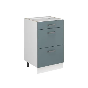 Keukenonderkast R-Line Blauw-grijs/Wit 50 cm zonder werkblad Vicco