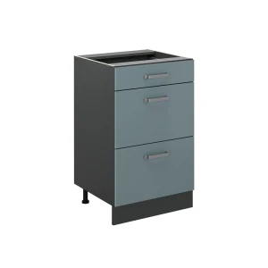 Keukenonderkast R-Line Blauw-grijs/Antraciet 50 cm zonder werkblad Vicco