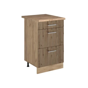 Szafka dolna do kuchni R-Line Dąb artisan/Dąb goldkraft 50 cm blat roboczy Dąb Goldkraft Vicco