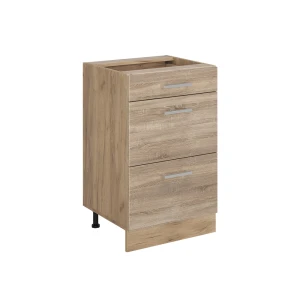 Kitchen base cabinet R-Line Sonoma/Goldkraft oak 50 cm without worktop Vicco