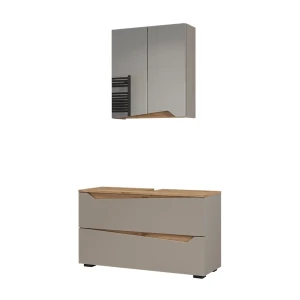 Bathroom furniture set Marelle Greige/Artisan oak 2 pieces Vicco