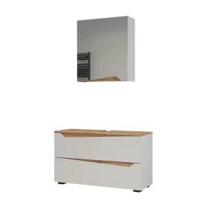 Bathroom furniture set Marelle White/Artisan oak 2 pieces Vicco