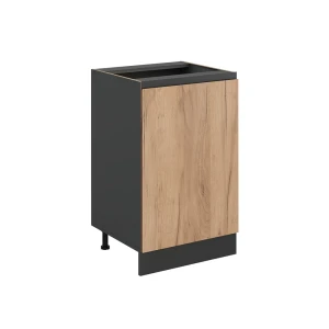 Kitchen base cabinet R-Line Goldkraft oak/Anthracite 50 cm without worktop Vicco
