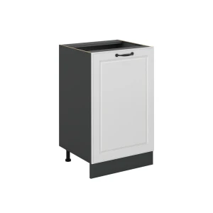 Kitchen base cabinet R-Line White country house/Anthracite 50 cm without worktop Vicco
