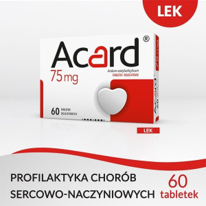 Acard 75 mg 60 tabletek