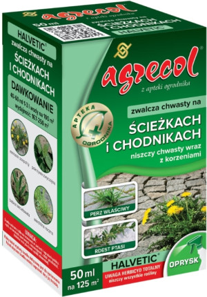 Agrecol Halvetic, zwalcza chwasty na ścieżkach i podjazdach 50ml
