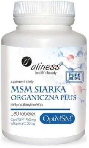 Aliness MSM 180 tabletek
