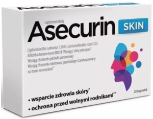 Asecurin Skin 20 kapsułek