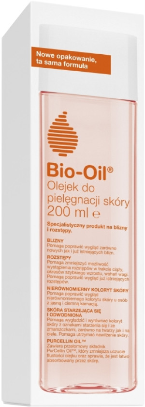 Bio-Oil, specjalistyczny olejek do pielęgnacji skóry, na blizny i rozstępy, 200 ml