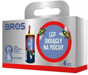 Bros LEP na MUCHY OKRĄGŁY bez zapachu 4 sztuki