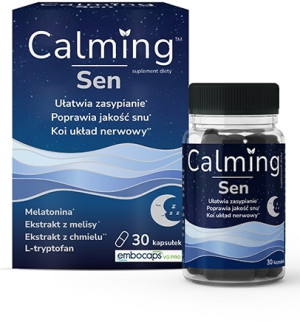 Calming Sen z melatoniną sen wyciszenie Domowa Apteczka 30 kapsułek