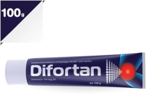 Difortan, 100 mg/g, żel 100 g