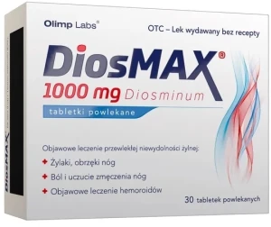 Diosmax, 1 g, 30 tabletek