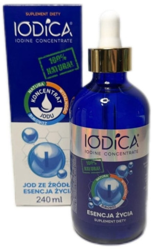 IODICA Naturalny koncentrat jodu 240ml butelka szklana + pipeta