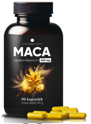 Maca ekstrakt 4:1 400mg 90 kapsułek