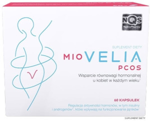 Miovelia PCOS Wsparcie gospodarki hormonalnej dla kobiet w każdym wieku, 60 kapsułek