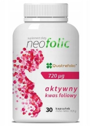 Neofolic aktywny kwas foliowy 30 kapsułek