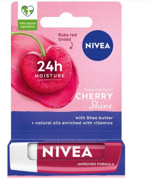 Nivea Pielęgnująca pomadka do ust Cherry Shine 4.8g