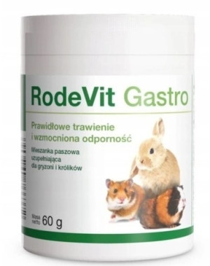 Rodevit Gastro Mieszanka paszowa uzupełniająca dla gryzoni i królików 60 g
