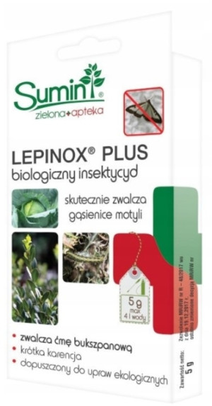 Sumin Lepinox Plus zwalczający gąsienice motyli 5 g