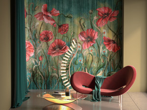 Tapeta na wymiar Rosella Art. 470 33 2102 Wallcraft fototapeta ścienna ekskluzywna do salonu, sypialni, łazienki, kuchni