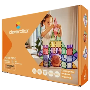 Cleverclixx - Klocki magnetyczne Petite Pastel Pack - 36 el.