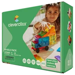 Cleverclixx - Klocki magnetyczne Wheels Pack Intense - 25 el.