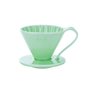 Cafec Flower Cup 1 - dripper ceramiczny (rozmiar 01) zielony